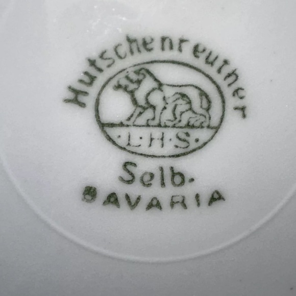 Set Of 3 Hutschenreuther Selb Bavaria China Racine All White Flat Cup & Saucer - Picture 4 of 4